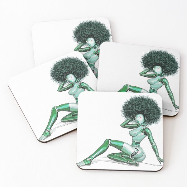 Item preview, Green Bot Pinup designed and sold by Art By The Coco.