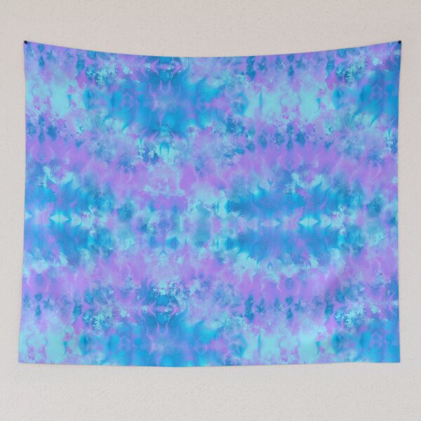 Artikelvorschau, Purple Blue Tie Dye Texture Pattern entworfen und verkauft von RootSquare.