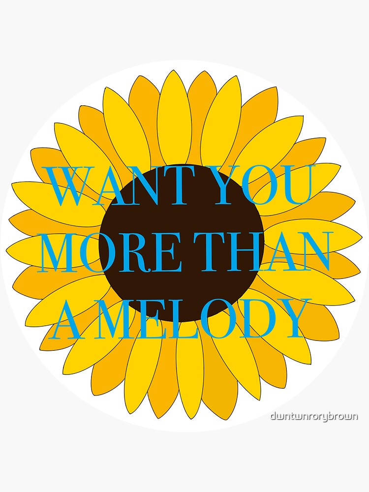 "Sunflower Vol. 6 Harry Styles Lyrics" Sticker for Sale by