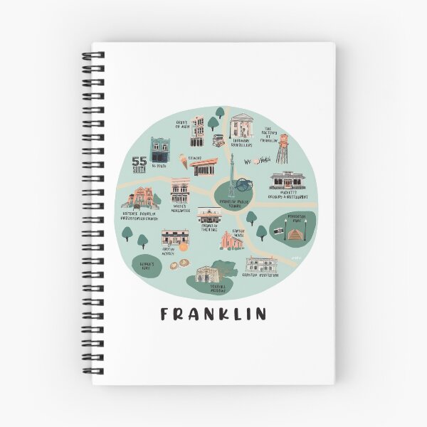 Item preview, Map of Franklin, TN designed and sold by CB Studio.