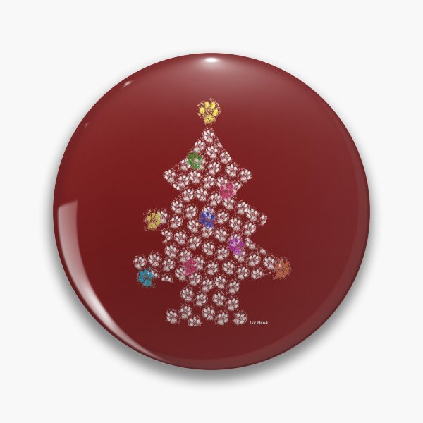 Item preview, Christmas Tree made of Dog Paw Prints designed and sold by LivHana.