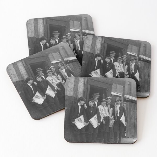Item preview, Newsies Around Murphy's Branch - Lewis Hine - 1910 designed and sold by warishellstore.