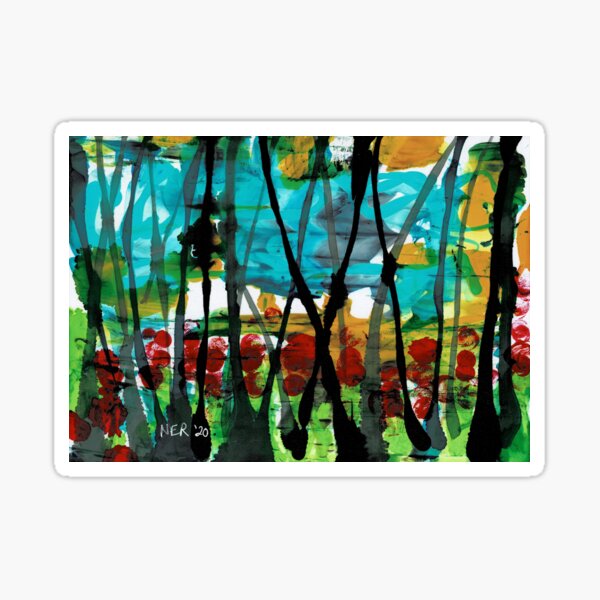 Through the trees Sticker