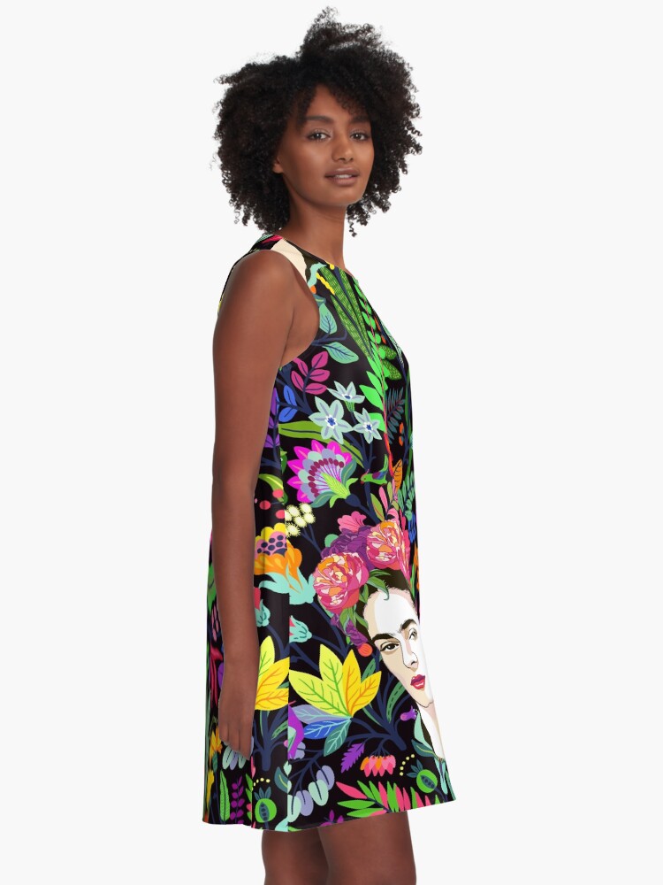 Alternate view of Frida in Bloom A-Line Dress