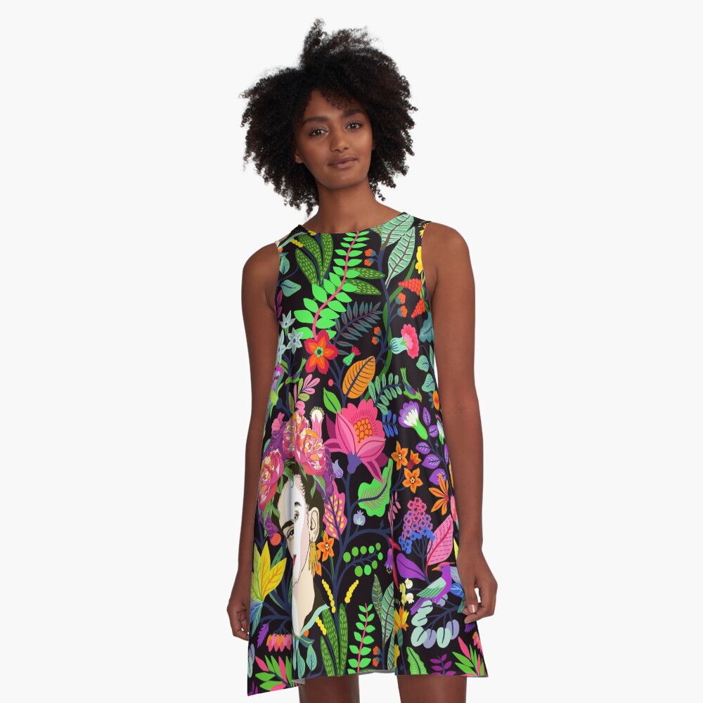 Frida in Bloom A-Line Dress