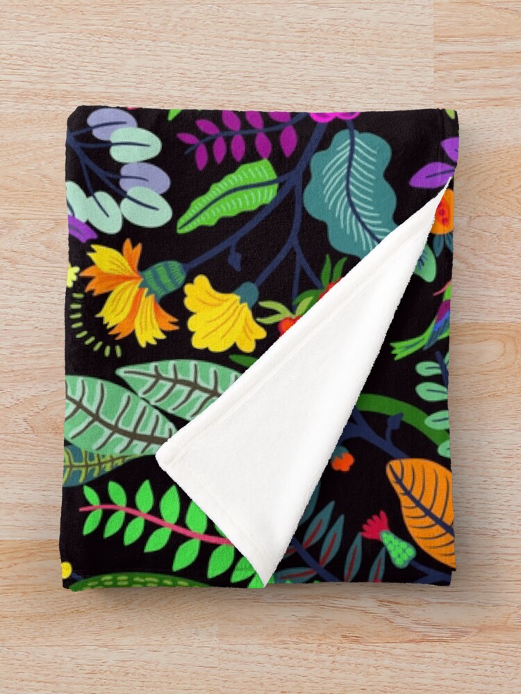 Alternate view of Frida in Bloom Throw Blanket