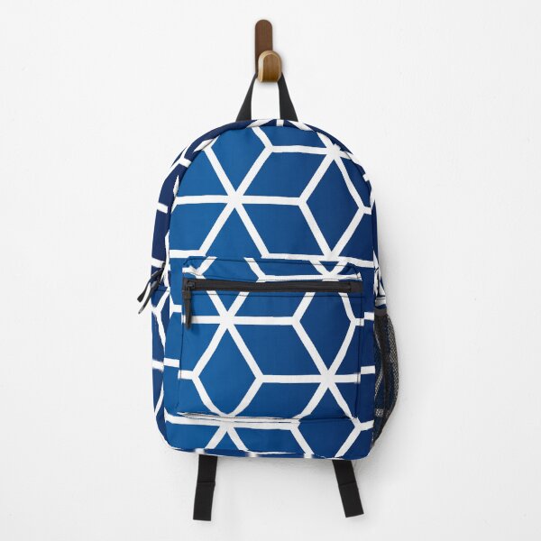 Item preview, Hexagon Cubes Combs Geometric Pattern Blue designed and sold by PeppaThePenguin.