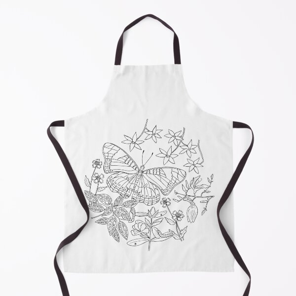 Item preview, Junonia Sophia Butterfly Lineart designed and sold by Jennifer Ruch.