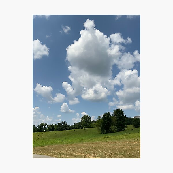 Clouds - Image to complete the floor plan and widen narrow spaces Photographic Print
