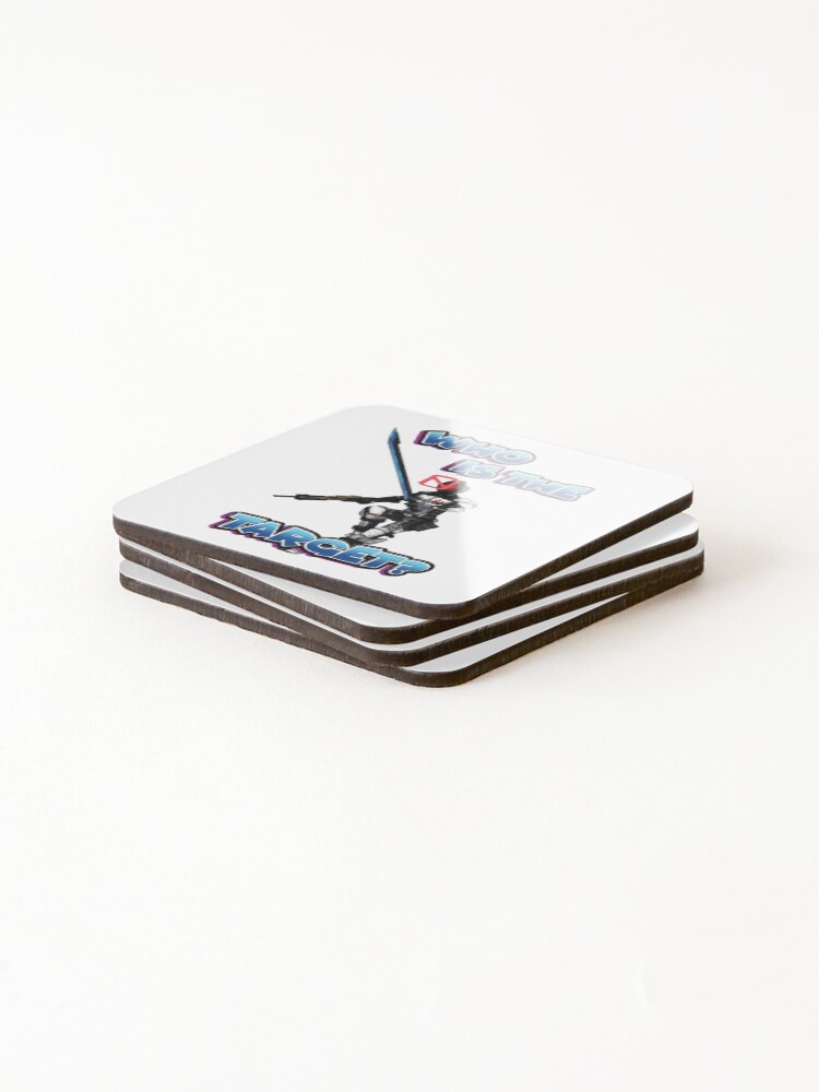 Alternate view of Zer0 The Assassin Who Is The Target? Borderlands Coasters (Set of 4)