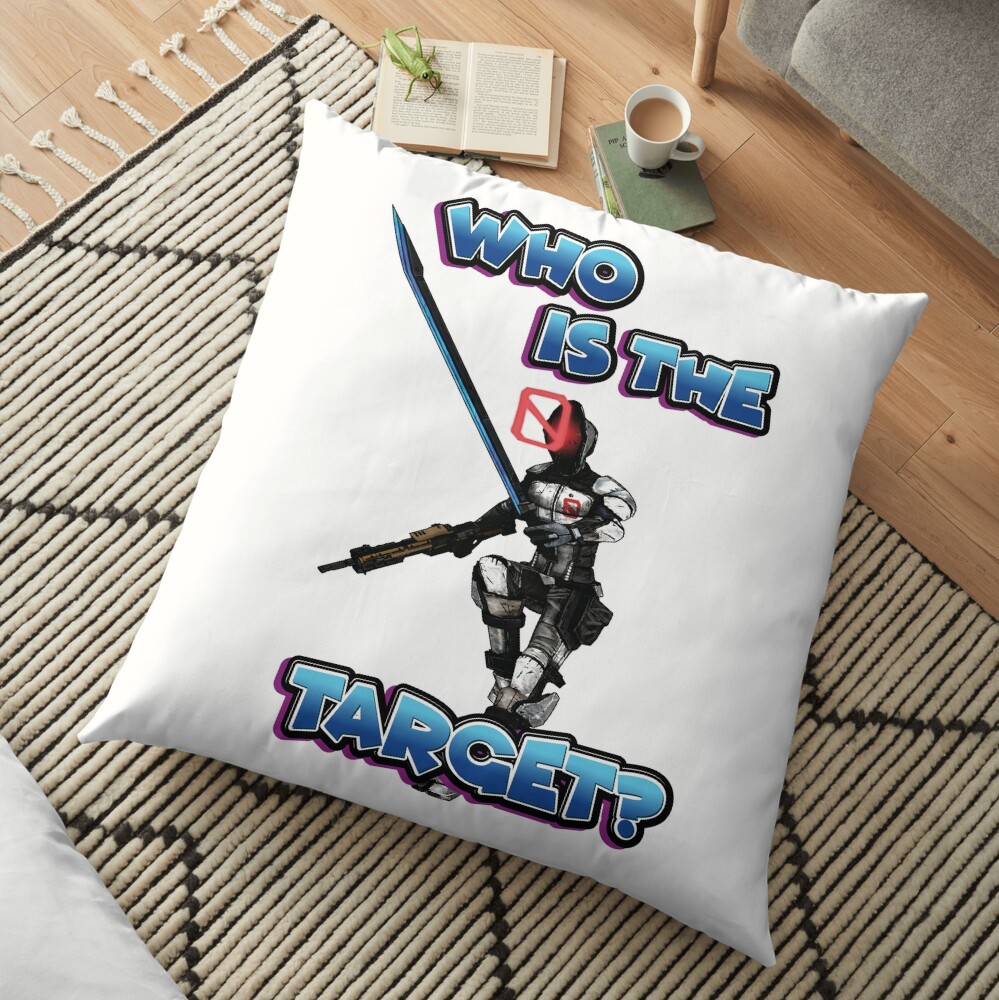 Zer0 The Assassin Who Is The Target? Borderlands Floor Pillow