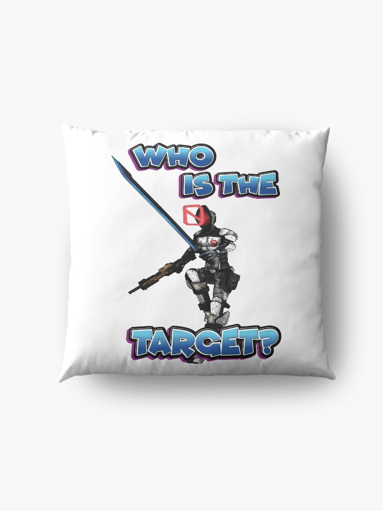Alternate view of Zer0 The Assassin Who Is The Target? Borderlands Floor Pillow