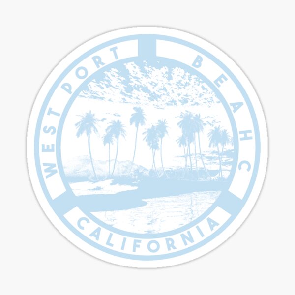 westport beach california sticker stickers brandy Sticker