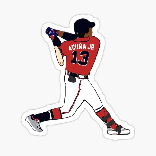 Ronald Acuña Jr. Sticker for Sale by theclemsonj