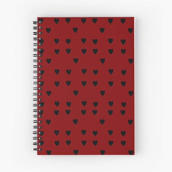 Item preview, maroon black heart print designed and sold by stickersmel.
