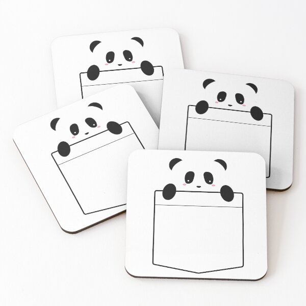 Item preview, Cute Kawaii Panda In A Pocket designed and sold by AJ-DesignCo.