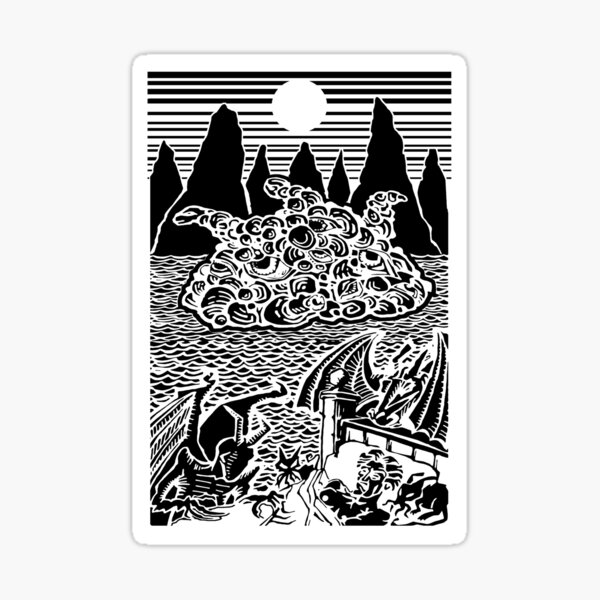 The Peaks of Throk Sticker