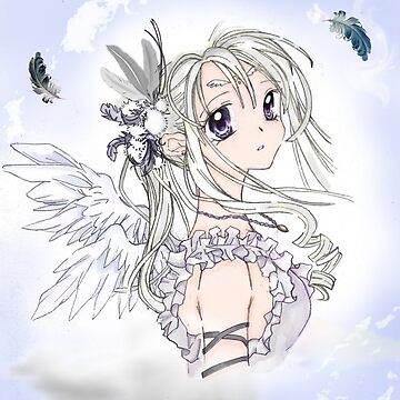 anjo,angel,anime ,art,angel white