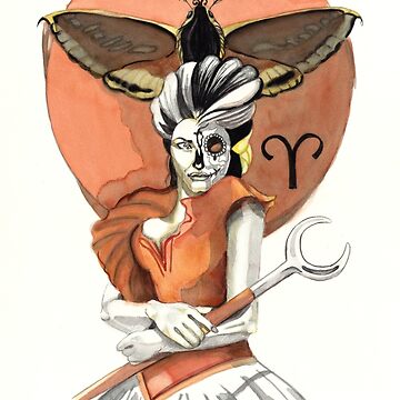 Artwork thumbnail, Queen of Scepters - Reina de Cetros by tarotmuertos