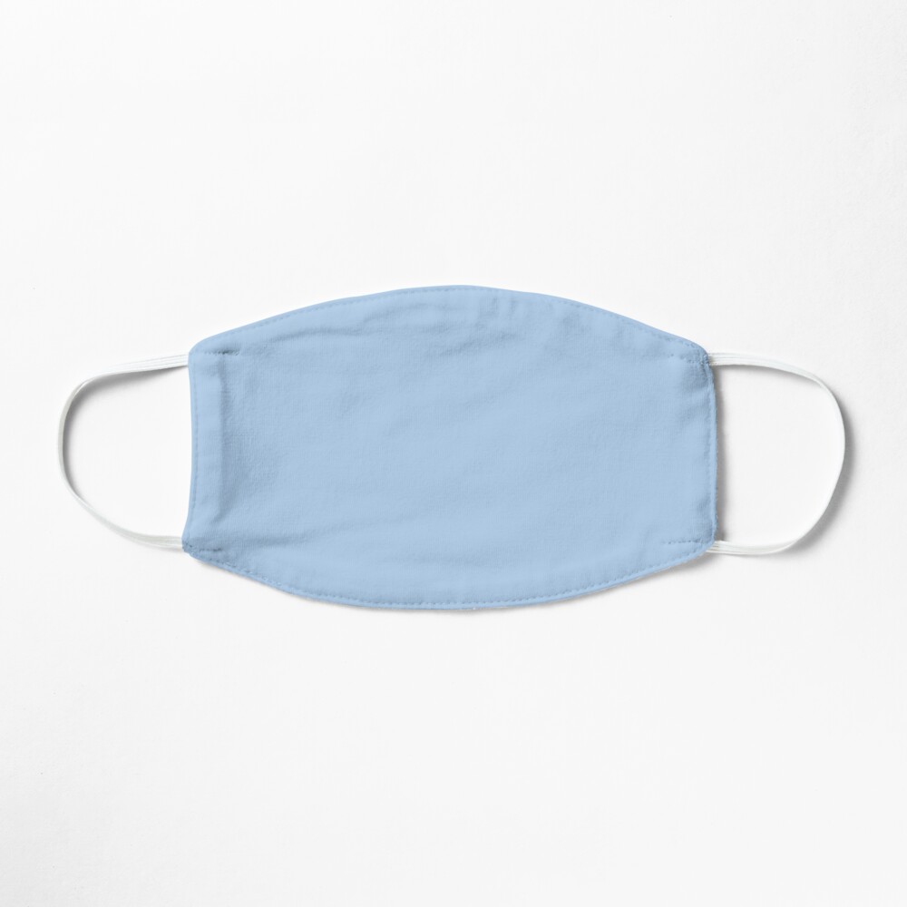 Baby Blue Solid Color Decor Mask