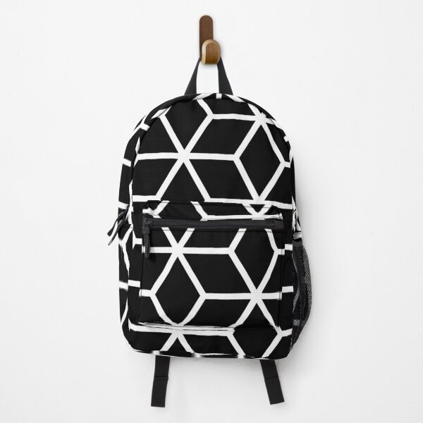 Item preview, Hexagon Cubes Combs Geometric Pattern White designed and sold by PeppaThePenguin.