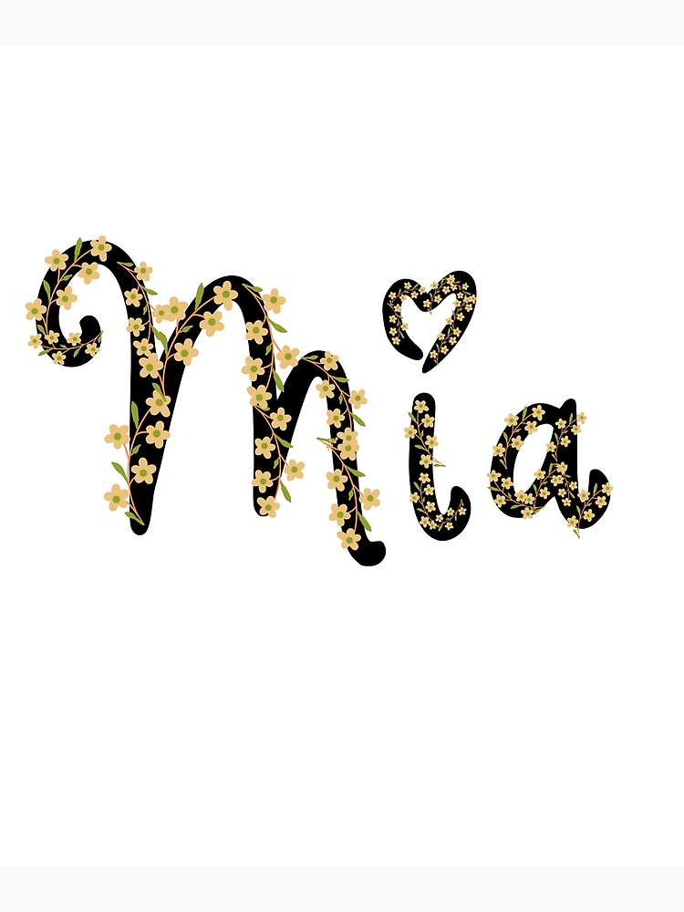 mia-name-canvas-print-by-ghadirjo-redbubble