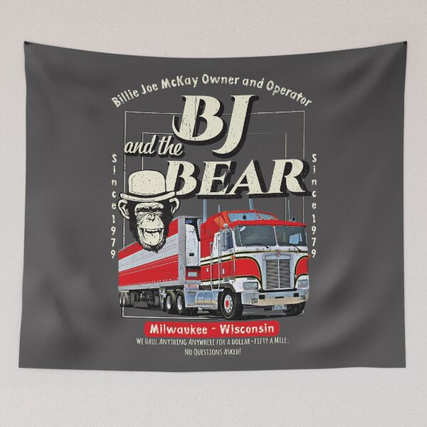Item preview, BJ and The Bear Trucking Company designed and sold by Alema Art.