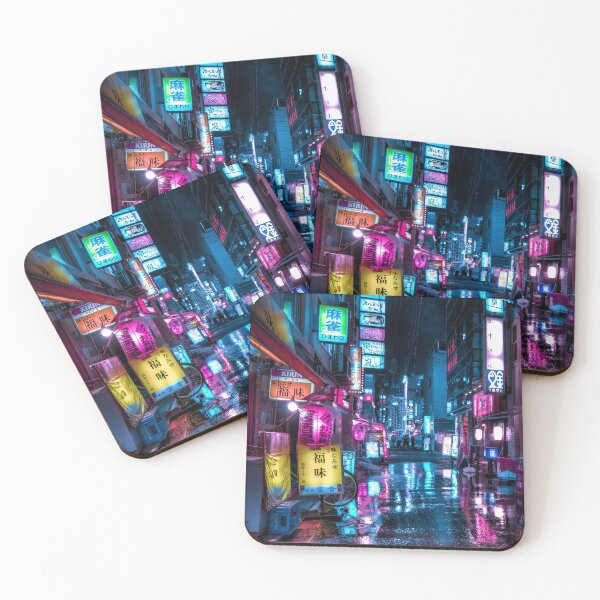 Item preview, Neo Tokyo cyberpunk vibes Vertical designed and sold by TokyoLuv.