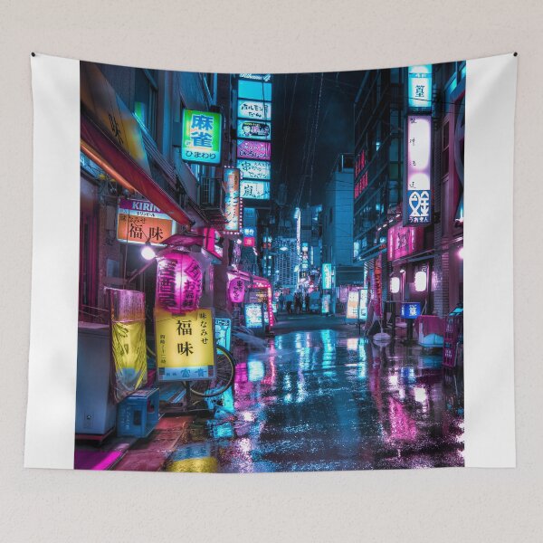 Item preview, Neo Tokyo cyberpunk vibes Vertical designed and sold by TokyoLuv.