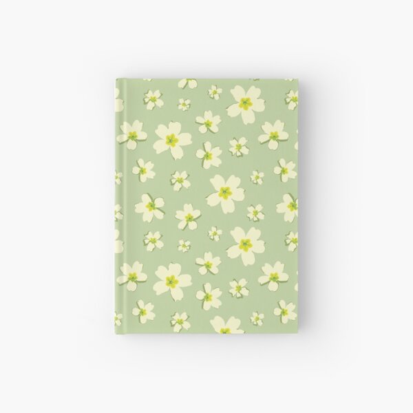 Portuguese Flowers Pattern - Green Hardcover Journal