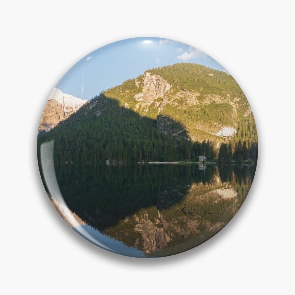 Item preview, Mountain landscape reflected in the waters of Lake Braies designed and sold by brambillasimone.
