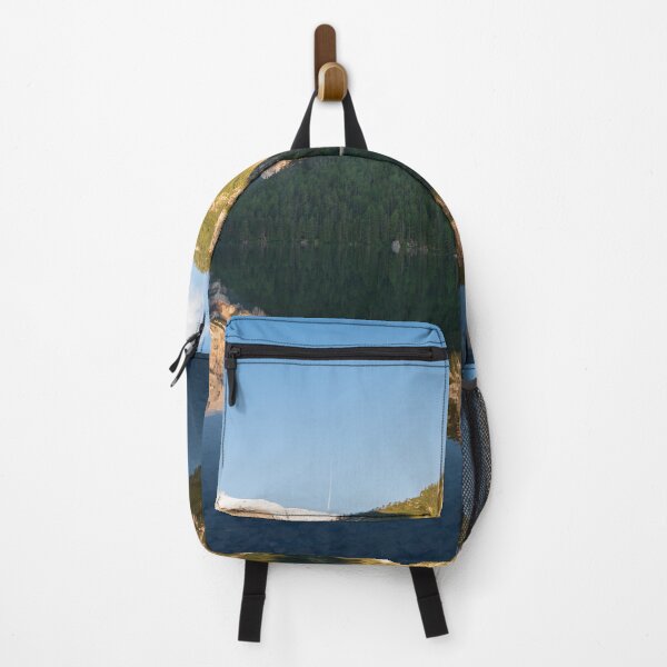 Item preview, Mountain landscape reflected in the waters of Lake Braies designed and sold by brambillasimone.
