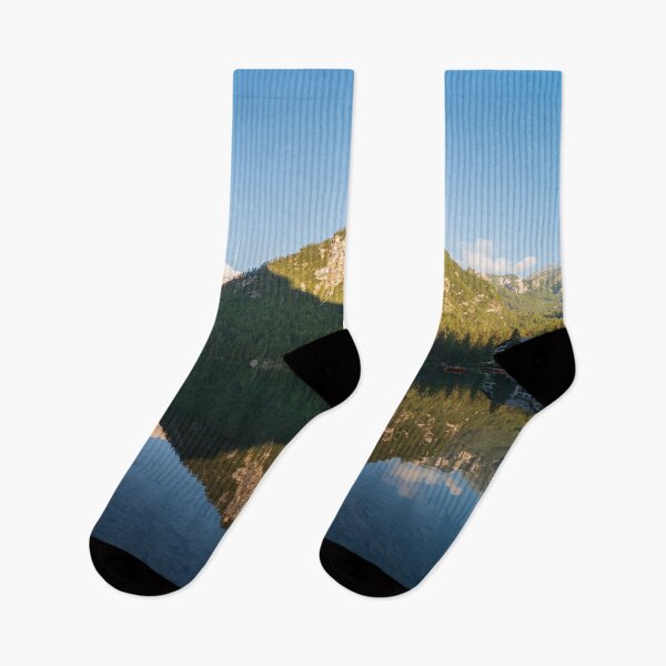 Item preview, Mountain landscape reflected in the waters of Lake Braies designed and sold by brambillasimone.