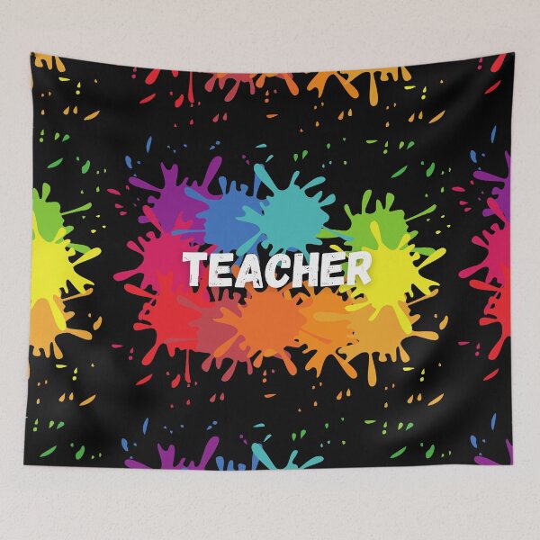 Item preview, Teacher Paint Splatter designed and sold by Sara Burgess.