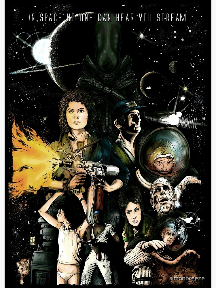 "In Space No One Can Hear You Scream" Poster For Sale By Simonbreeze ...