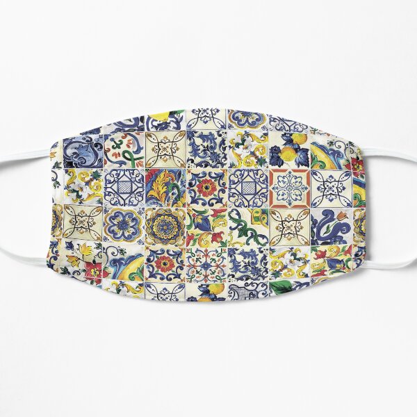 Abstract Majolica Flat Mask