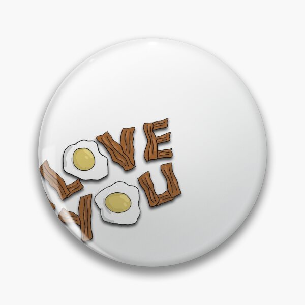Item preview, I LOVE YOU bacon and eggs  designed and sold by bychloedavies.