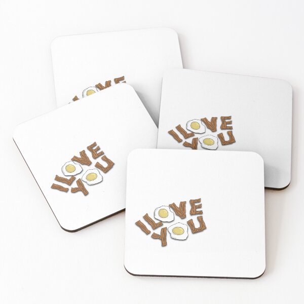Item preview, I LOVE YOU bacon and eggs  designed and sold by bychloedavies.