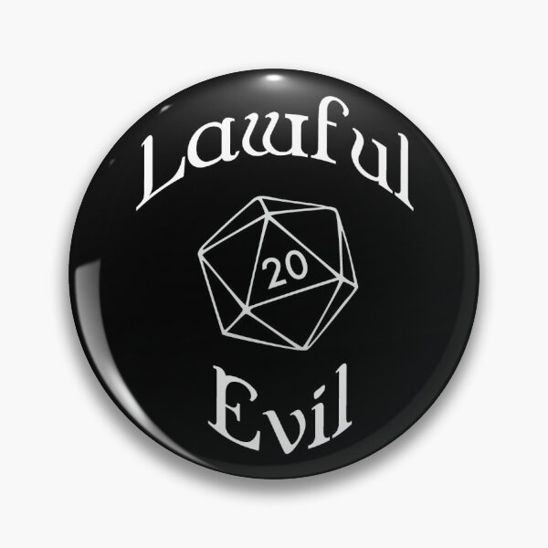 Item preview, Lawful Evil Character Alignment d20 designed and sold by Zen's Doodles.