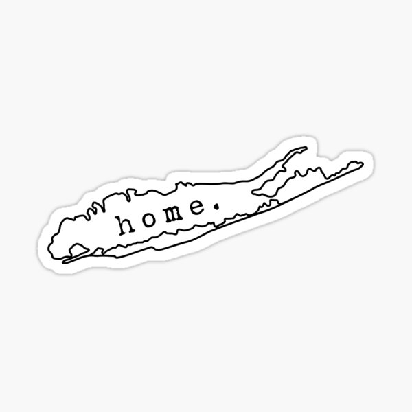 Long Island Outline Home Sticker