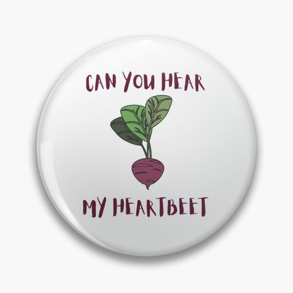 Item preview, Can You Hear My Heart Beet Heartbeat Beetroot Funny Vegan Veganuary 2022 designed and sold by Sunny Collections.
