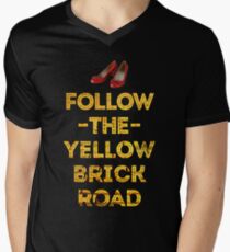Follow The Yellow Brick Road Men's V-Neck T-Shirt