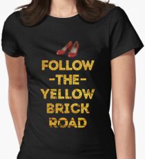 Follow The Yellow Brick Road Women's Fitted T-Shirt