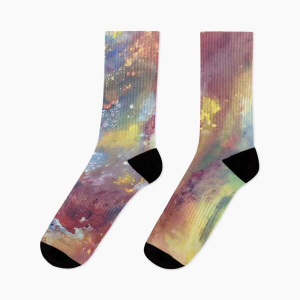 Item preview, Abstract Galaxy Painting in Red, Yellow, and Rainbow designed and sold by Hannah Rothstein.