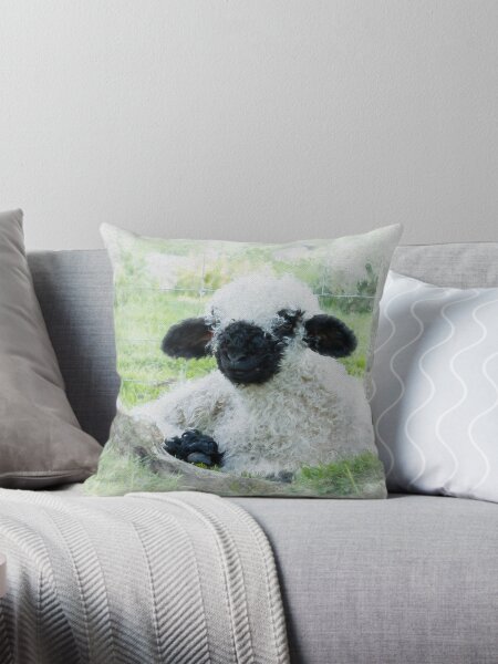 Item preview, Valais Blacknose Sheep Watercolour Photograph. designed and sold by JStanley19.