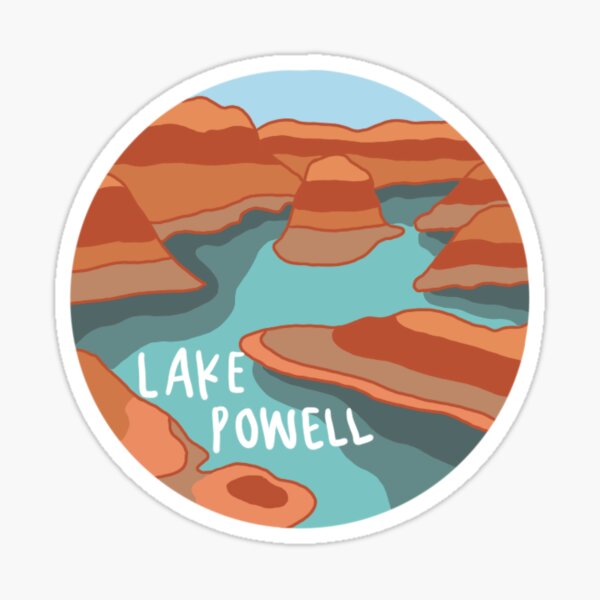 Localwaters Lake Powell Striped Bass Fishing Sticker Decal