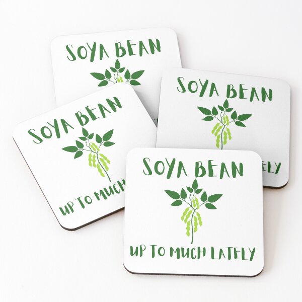 Item preview, Soya Bean Up To Much Lately Funny Vegan Veganuary 2022 designed and sold by Sunny Collections.