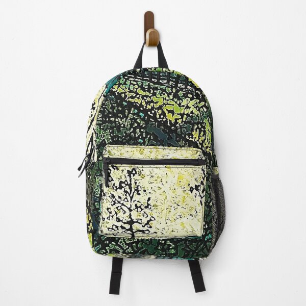 Chartreuse and Teal by Merideth Young Backpack