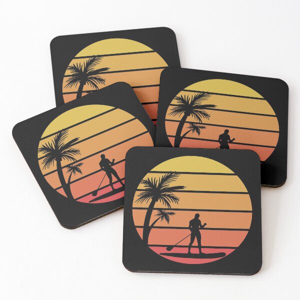 Item preview,  Retro Sunset Stand up paddle Lover SUP Paddleboard Gift designed and sold by GikaDesigns.