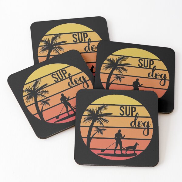 Item preview, Sup Dog Retro Sunset Stand up paddle Lover SUP Paddleboard Gift designed and sold by GikaDesigns.